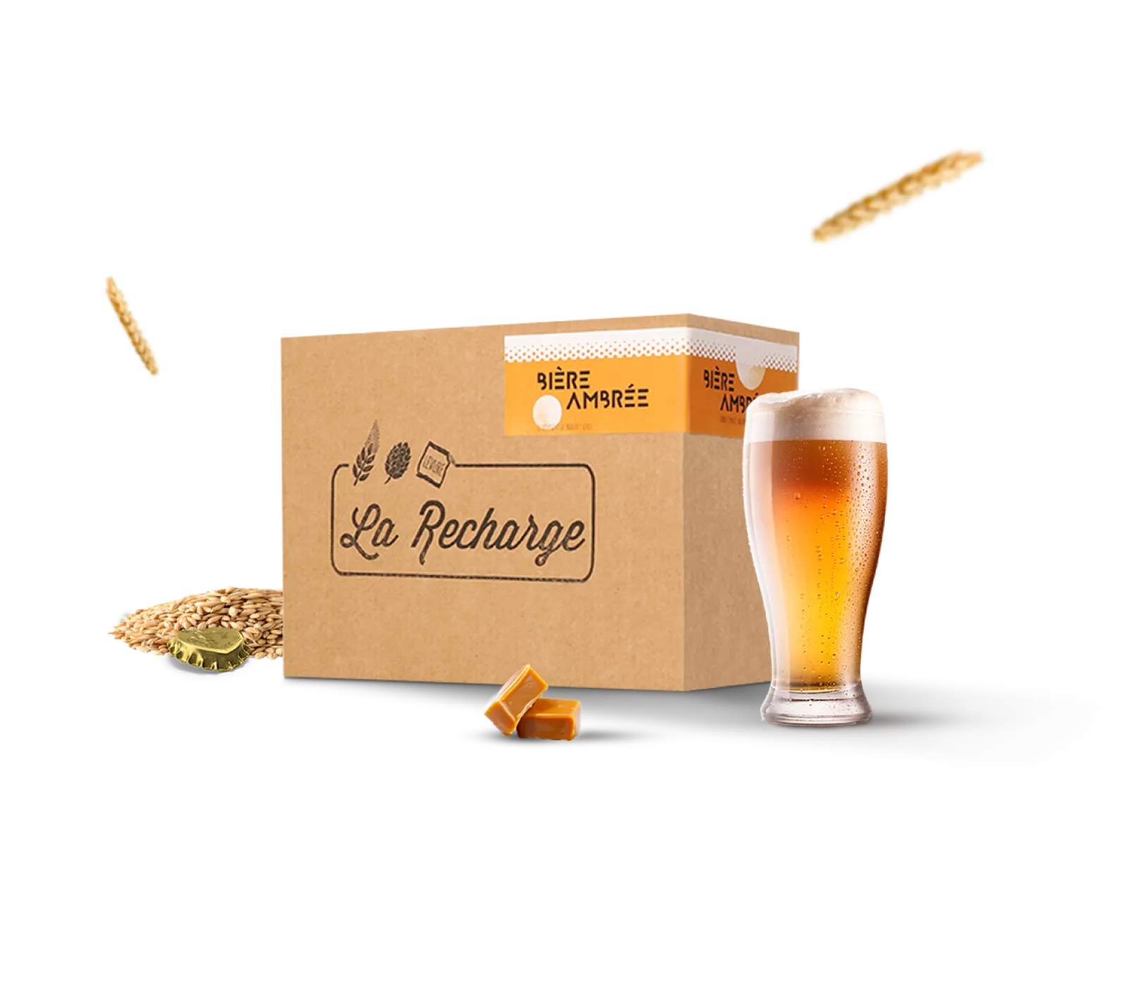 Recharge bière ambrée 5 litres - Mon Kit à Bière - Kit de brassage