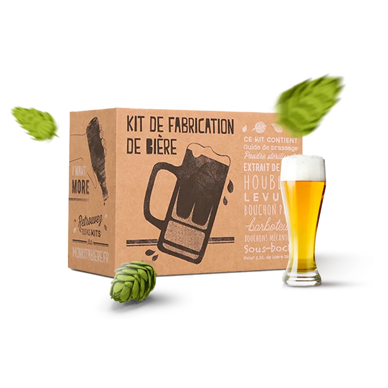 Kit de brassage de bière blonde artisanale 5L - Mon kit à bière