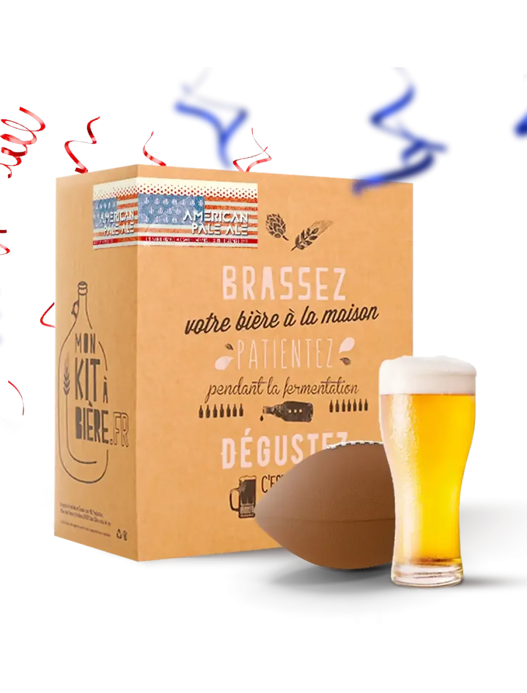 Kit complet de Brassage Artisanal Bière A.P.A. 5 litres - Mon Kit à Bière -  Kit de brassage pour réaliser une bonne bière maison