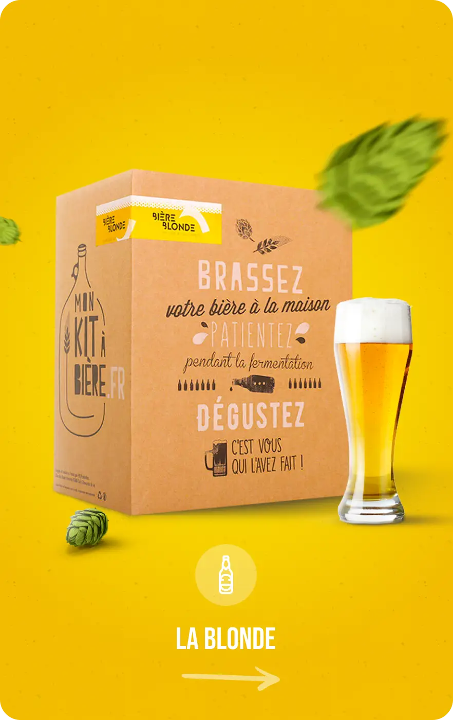 Kit découverte de brassage à la maison - Pour 2L de bière blonde - Mon Kit  à Bière